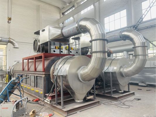 Secador rotatorio de aguas residuales de la máquina más seca industrial del barro en la industria alimentaria