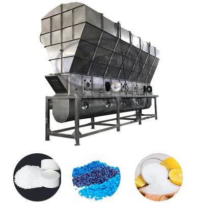Ahorro de la energía modificado para requisitos particulares dimensión vibrante de la industria alimentaria del secador en lecho fluidificado