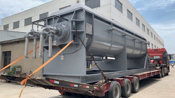 Una máquina más seca del barro hueco de la cuchilla, secador rotatorio de la paleta del vacío