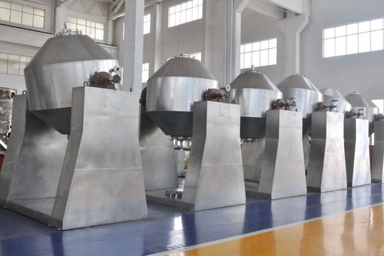 El mezclador industrial de SUS304 SUS316L trabaja a máquina el secador rotatorio del vacío del cono doble