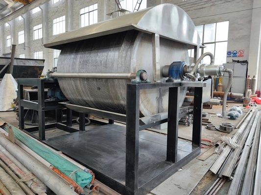 Secador de tambor rotatorio industrial en acero inoxidable de la industria alimentaria