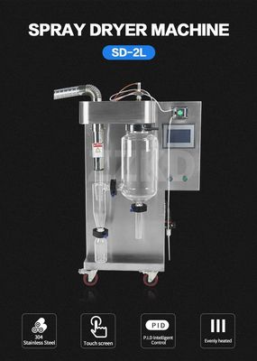 Leche en polvo de Herb Lab Spray Dryer 2L 5L 10L del Stevia del suero que hace la máquina
