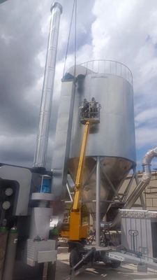 Máquina secadora por pulverización de 2-30kw para comida de glucosa en polvo de té de harina de sangre de cerdo