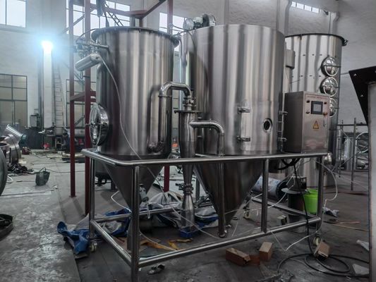 Secador de pulverización centrífuga confiable Temperatura de entrada 150-350C Voltagem 220V/380V/415V
